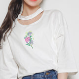 SOFT GRUNGE 90S BABE "take these flowers" loose tee