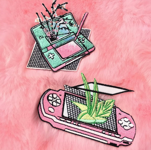 KOKO PROMOTION IRON ON Embroidery patch- Vaporwave set