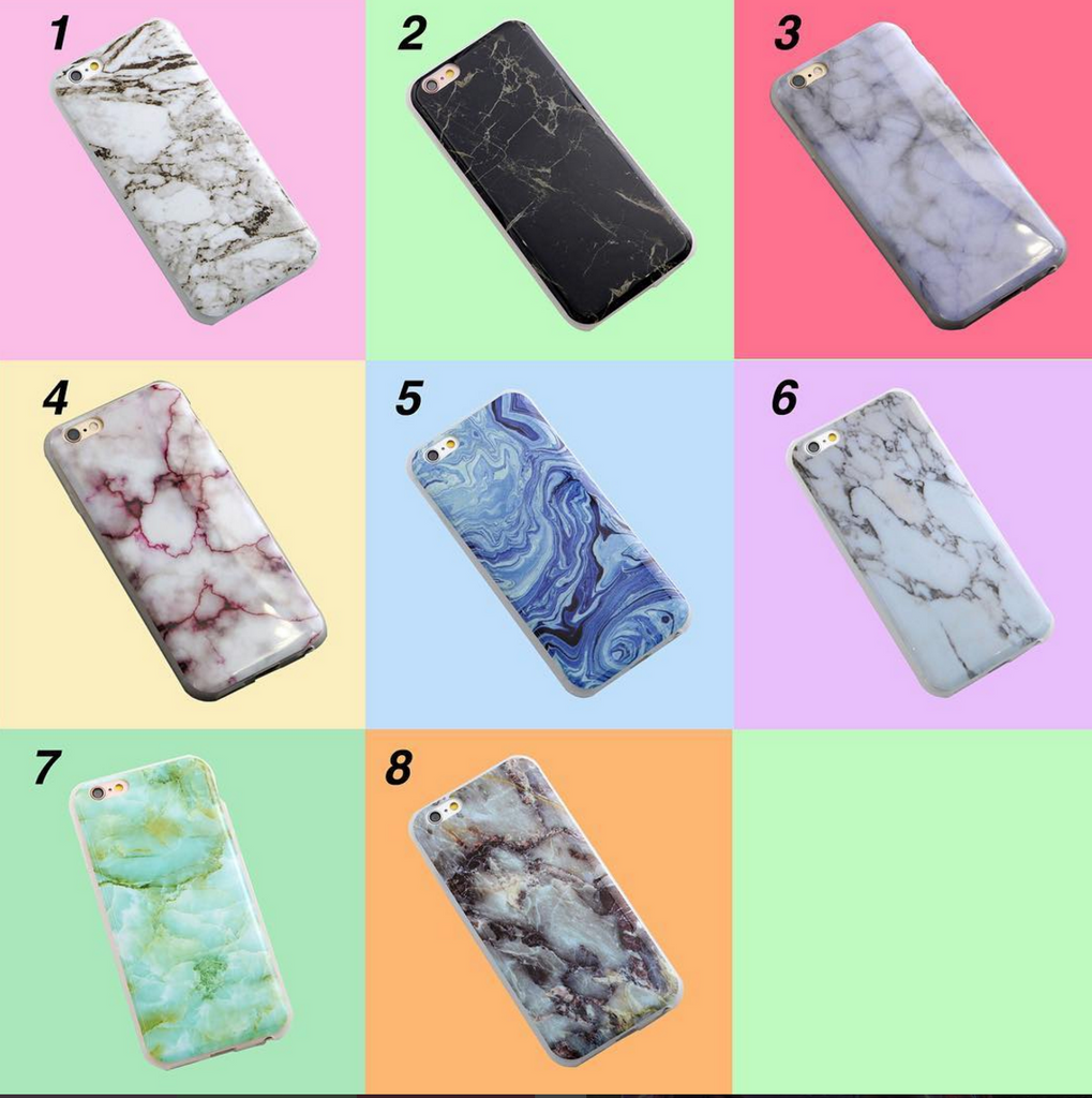 TUMBLR MARBLE PRINT JELLY iPHONE 6 CASE