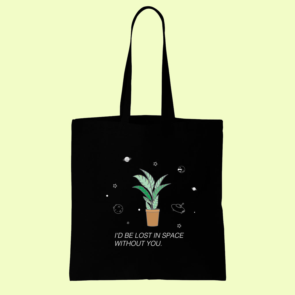 soft grunge tumblr "I'd be lost" TOTE BAG