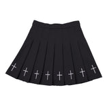 2019 GOTH Embroidery PLEATED SKIRT