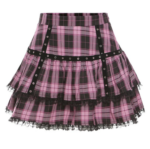 Fairy Soft Grunge Plaid skirt