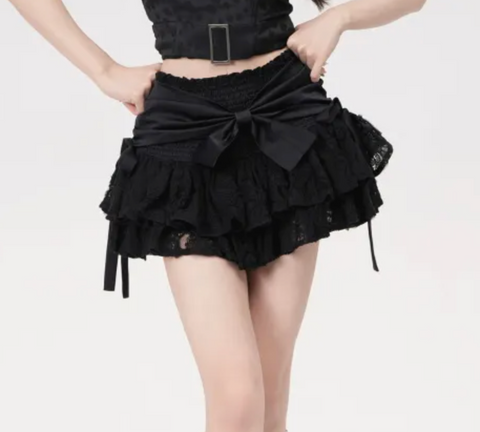 y2k Kawaii babe lace skirt