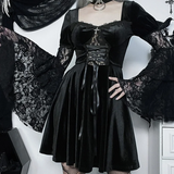 Goth Velvet Lace Dress