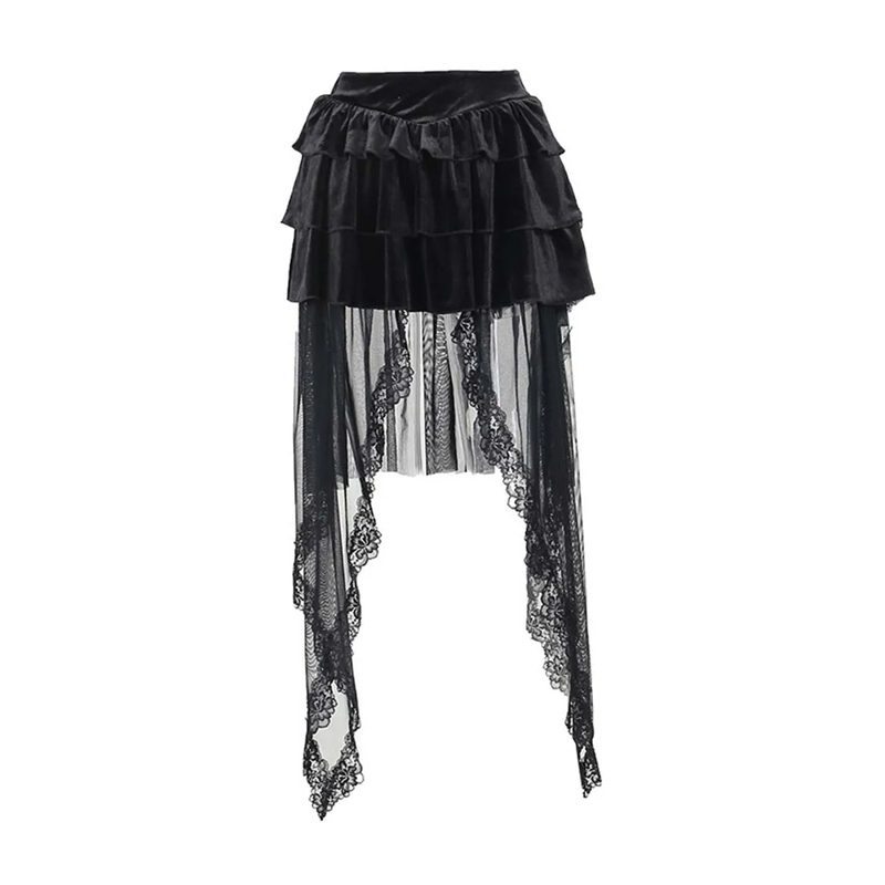 fairy Goth aesthetic Velvet skirt