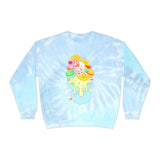 Happy Lamb Icecream Unisex Tie-Dye Sweatshirt