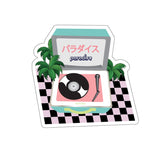 80s Japanese City Pop Aesthetic - PARADISE VINTAGE RECORD Sticker