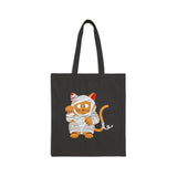 Zombie Cat Canvas Tote Bag