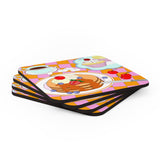 Stack of Sweat Dream Pancakes Coaster Set