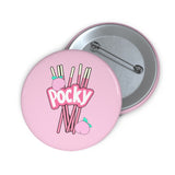 PEACHY POCKY Pin Buttons