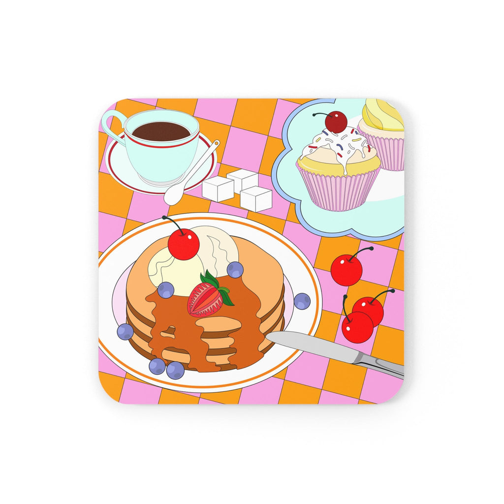 Stack of Sweat Dream Pancakes Coaster Set