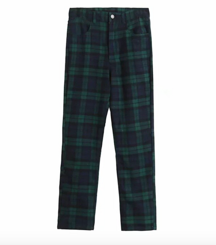 KOKO GREEN PLIAD 90S GRUNGE JACKET, TROUSERS