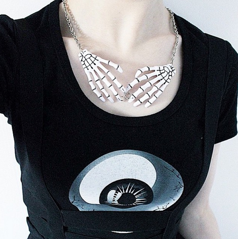 SKELETON GOTH NECKLACE