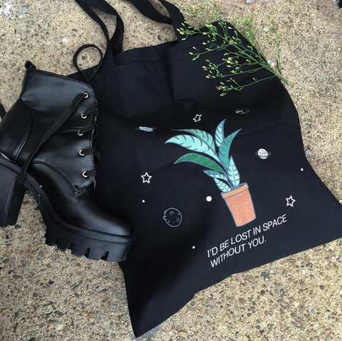 I'd be lost in space without you TOTE BAG