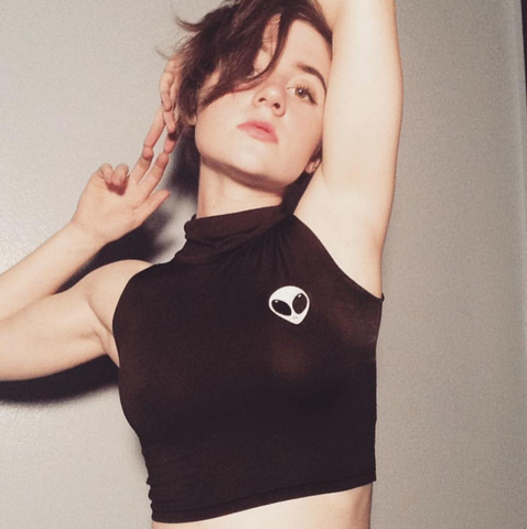 KOKO Alien Turtleneck Crop Top