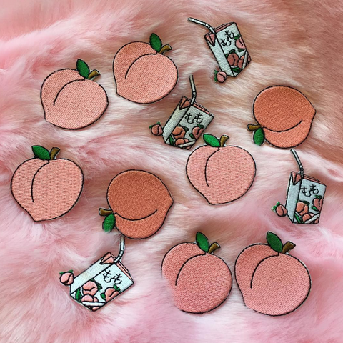 Sample- PEACH AND PEACH JUICE BOX patch