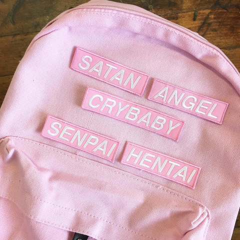 TUMBLR CRYBABY HENTAI SATAN ANGEL PATCH - PINK