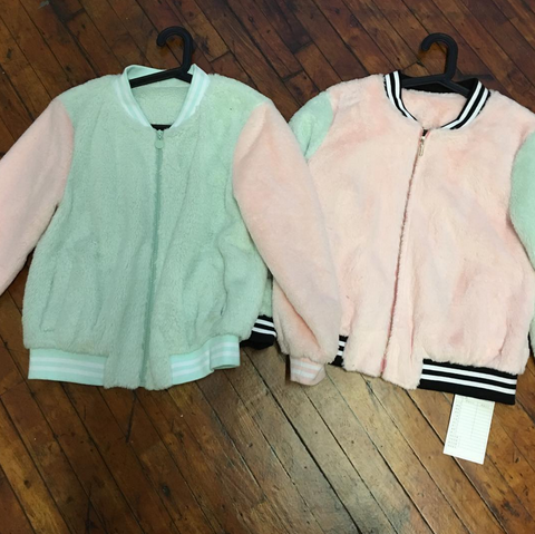 VALENTINE'S DAY SALE- KOKO FLUFFY Color block JACKET