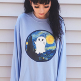 YOU ARE "ART" COLLECTION - VAN GHOST - scary night - tumblr aesthetic ART jumper