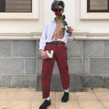 2019 Love Kills, Red plaid trousers