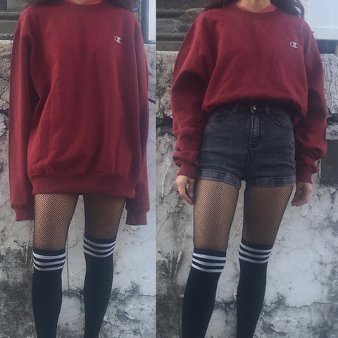 NEW - 90s look Grunge sweatshirt over size - CHAMPION BRAND