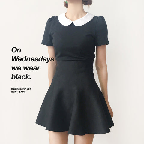 WEDNESDAY ADDAMS PETER PAN COLLAR TOP