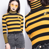 FREE SHIP- BEE HAPPY KNIT TOP