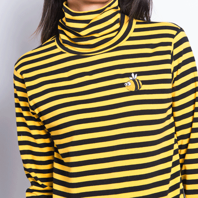 BEE HAPPY BEE SUNSHINE 2019 TURTLENECK TOP