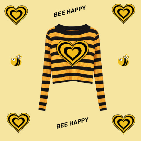 BEE HAPPY KNIT TOP