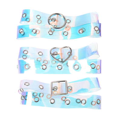 TRANSPARENT HOLOGRAPHIC BELT