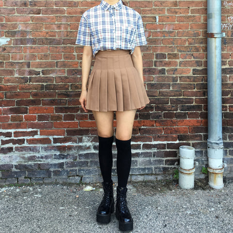 Soft Grunge Plaid top + KOKO SKIRT