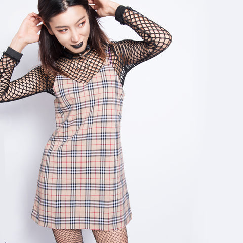 PREPPY KOKO PLAID A-LINE DRESS