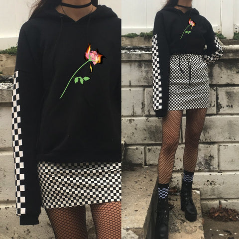 90s PLAID CHECKER MINI SKIRT