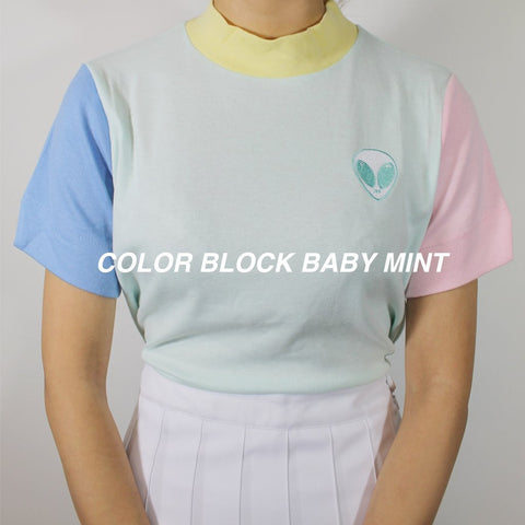 PASTEL COLOR BLOCK TOP