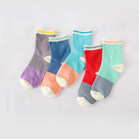 PASTEL COLOR BLOCK SOCKS