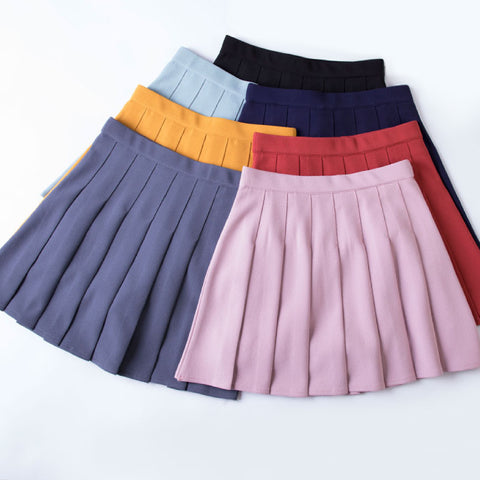 KAWAII SPRING SUMMER CANDY PLEATED SKIRT