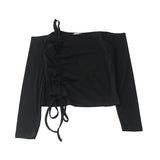 2019 Fall Ruffle Crop top