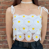 2019 TAKE THESE FLOWERS DAISY CROP TOP