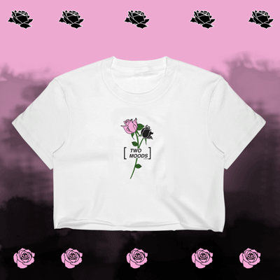 NEW!- SOFT GRUNGE AESTHETIC "TWO MOODS" CROP TOP