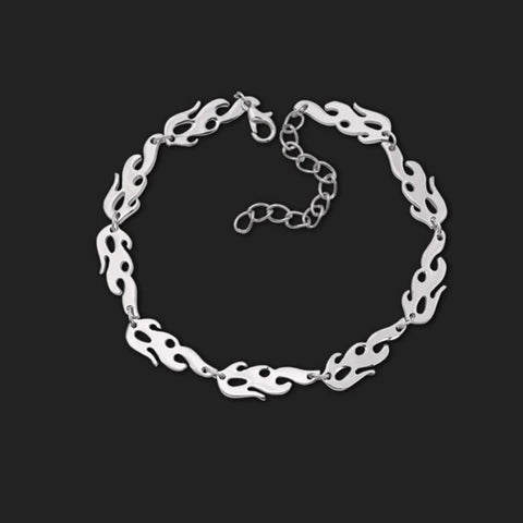 Flame Necklace Earrings