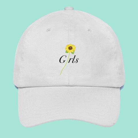 GIRLS POWER- NEW ITEMS GIRLS -SOFT GRUNGE SUNFLOWER UNISEX CAP