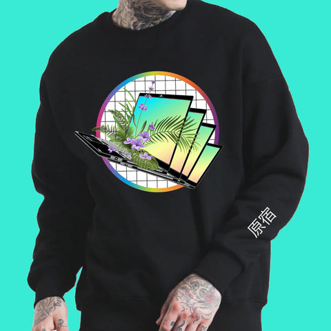 HARAJUKU GANBARU- VAPORWAVE UNISEX JUMPER