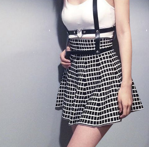 Harness-heart ring bondage