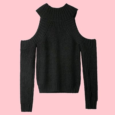 KNIT OFF SHOULDER SWEATER