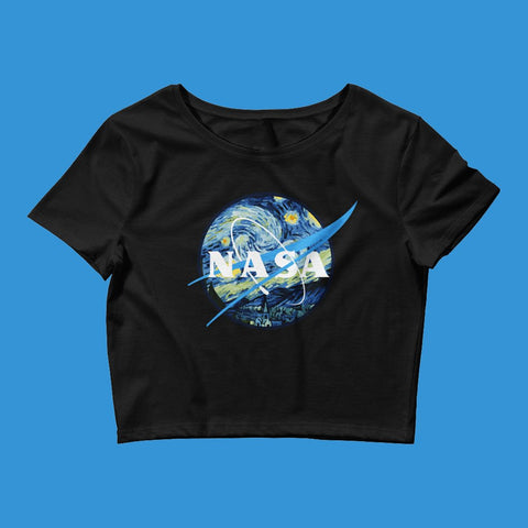 NASA STARRY NIGHT CROP TOP