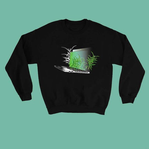 NEW -LAPTOP PLANTS tumblr aesthetic ART jumper