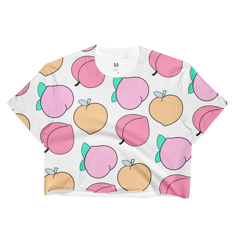 NEW 2017 SUMMER MOMO PEACHY CROP TOP -MADE IN USA (SWEATSHOP-FREE)