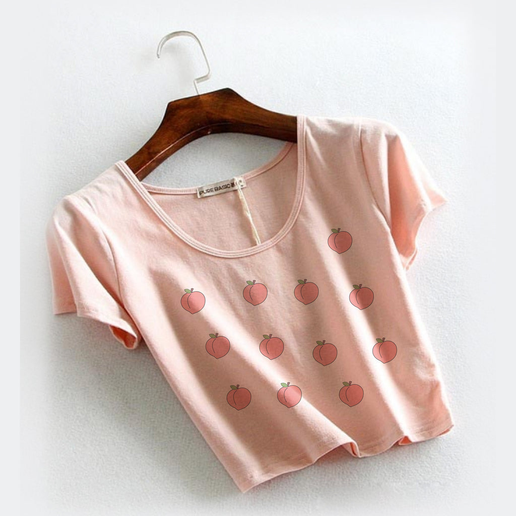 PEACHY PINK CROP TOP