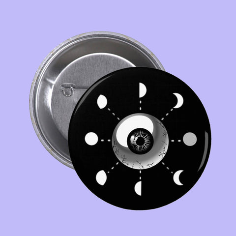 GOTH EYEBAL MOON PIN