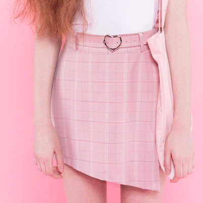 HEART BELT A LINE SKIRT